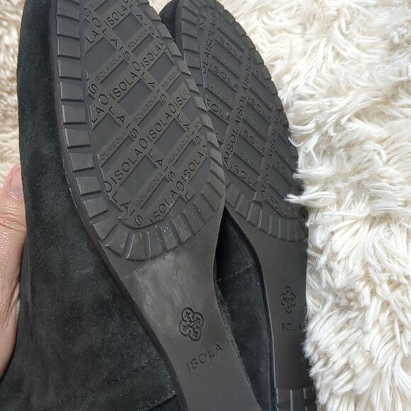 ISOLA Black Suede Knee High Boots, Size 9.5 - Picture 7 of 11